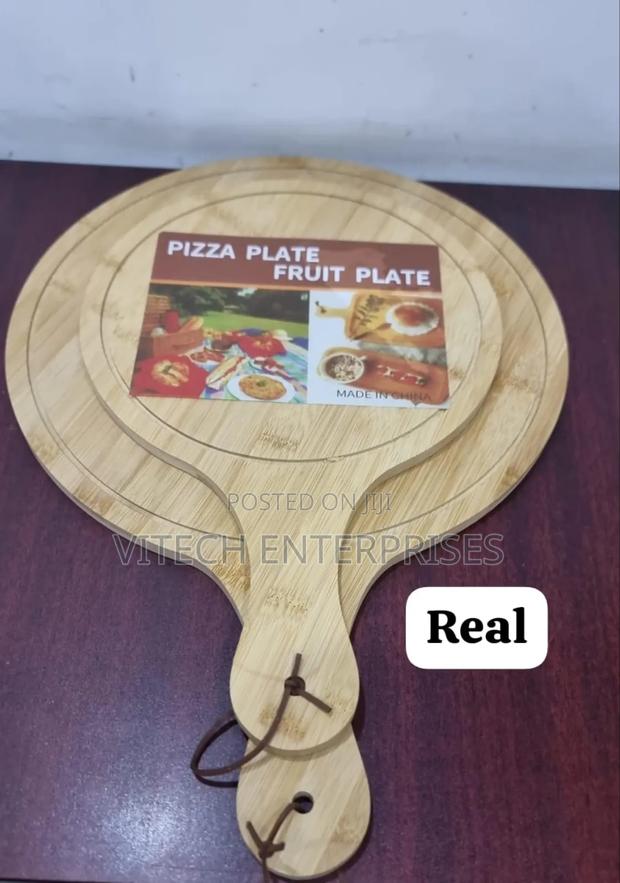 Bamboo Pizza Board Plate - main view