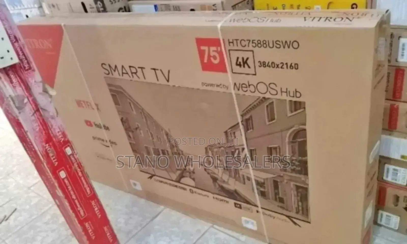 4 K Screen Resolution Vitron 75 Inch Smart Android Tv