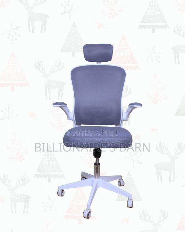 Flip-Up Arms Ergonomic Chair for Tight Spaces — Posture Support
