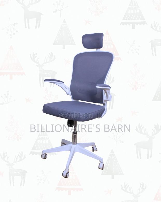 Flip-Up Arms Ergonomic Chair for Tight Spaces — Posture Support - thumbnail 4