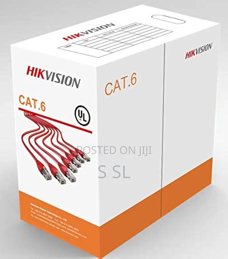 Hikvision Cat-6 Utp Cable (Network Cable) 305 Meters Orange