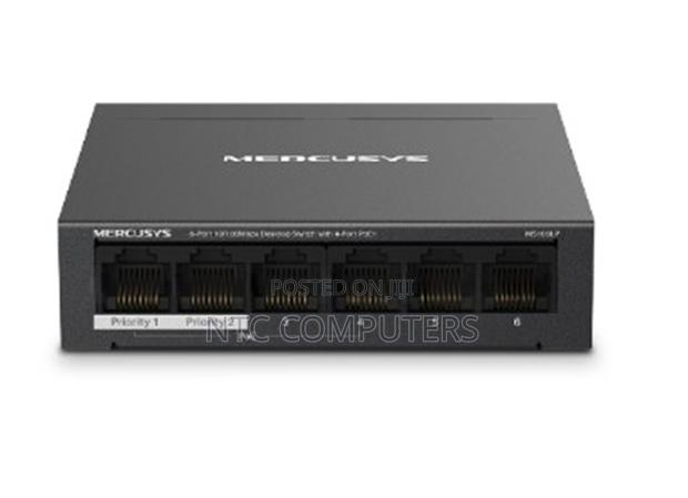 Mercusys 6-Port 10/100mbps Desktop Switch With 4-Port Poe+ -Tl-Ms106lp