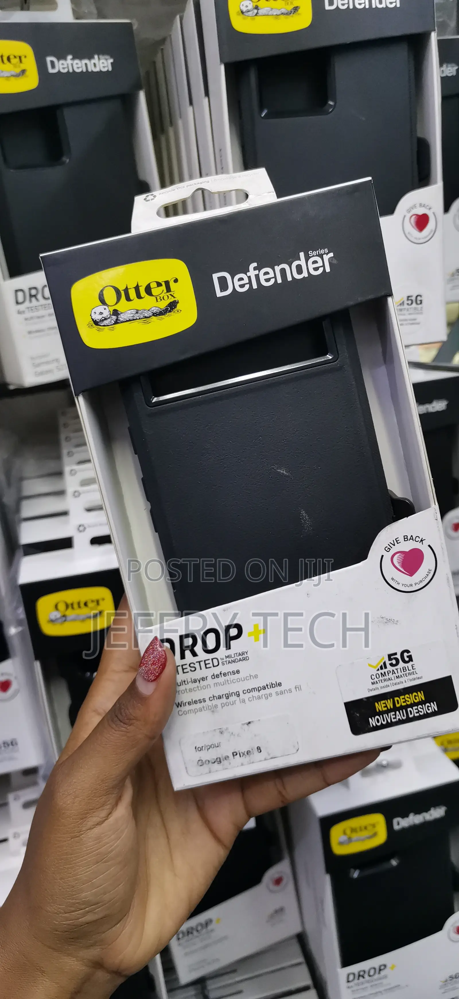 Kendle Otterbox Defender Series Case for Google Pixel 8