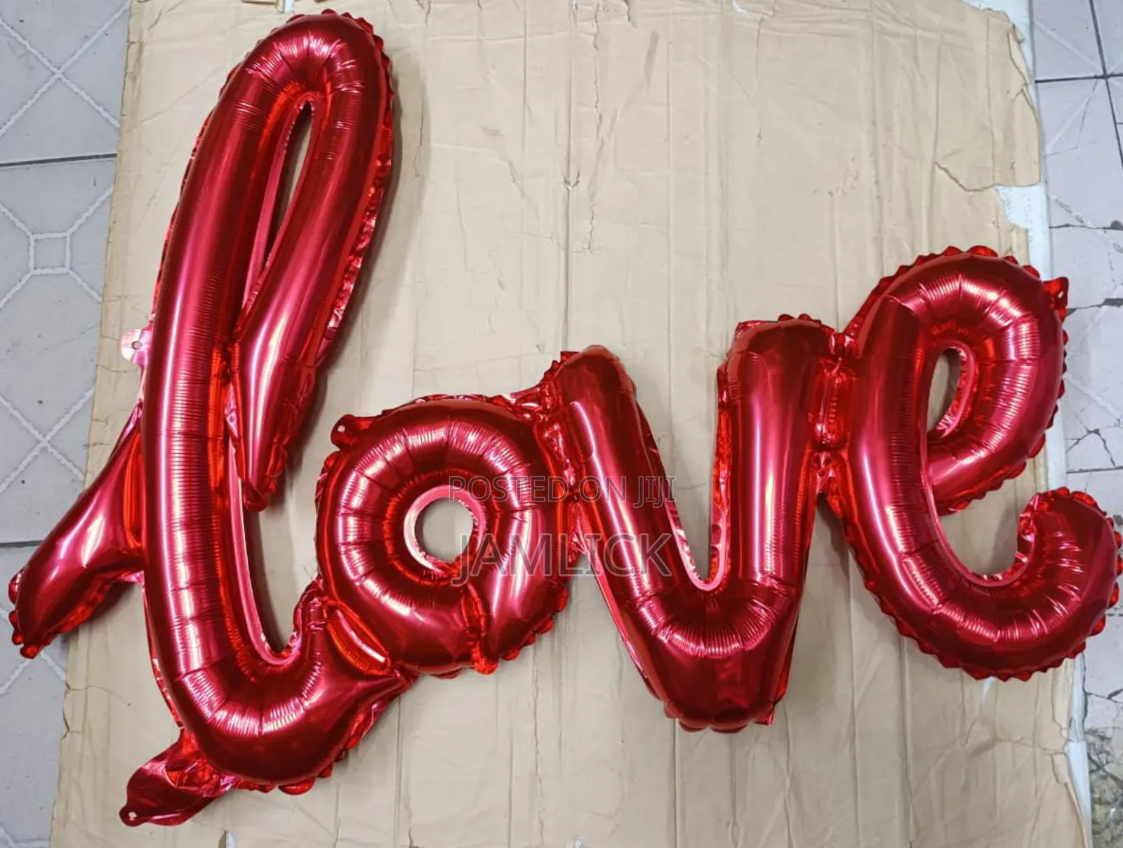 Red Love Foil Letter Balloon –Kb