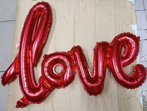 Red Love Foil Letter Balloon –Kb