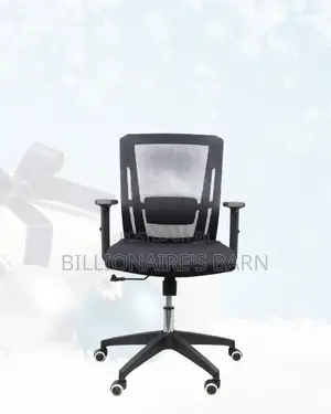 Barn Mid-Back Chair Nylon Base • Executive Finish, Durable Nylon Base