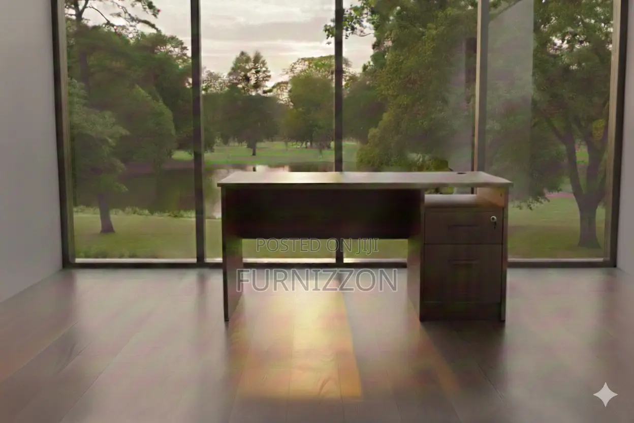 1.2m Modern Office Desk With Storage Cabinet