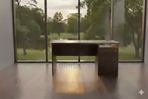1.2m Modern Office Desk With Storage Cabinet