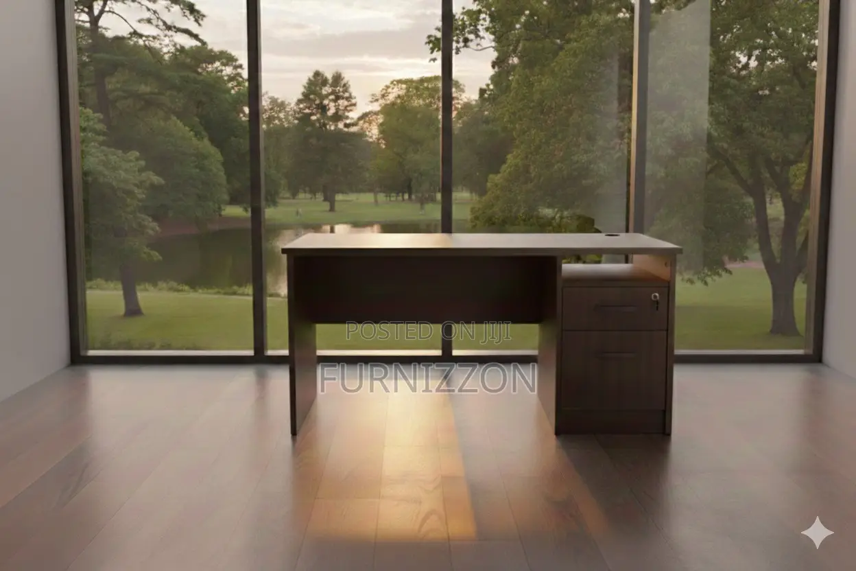 Office Work Desk 1.2m With Storage Cabinet