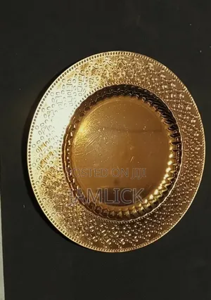 Gold Silver Round Charger Plates -Pm