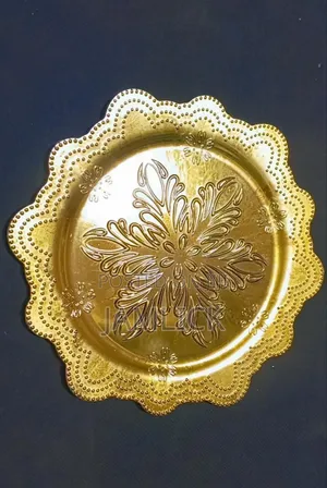 Gold Silver Round Charger Plates -Pm