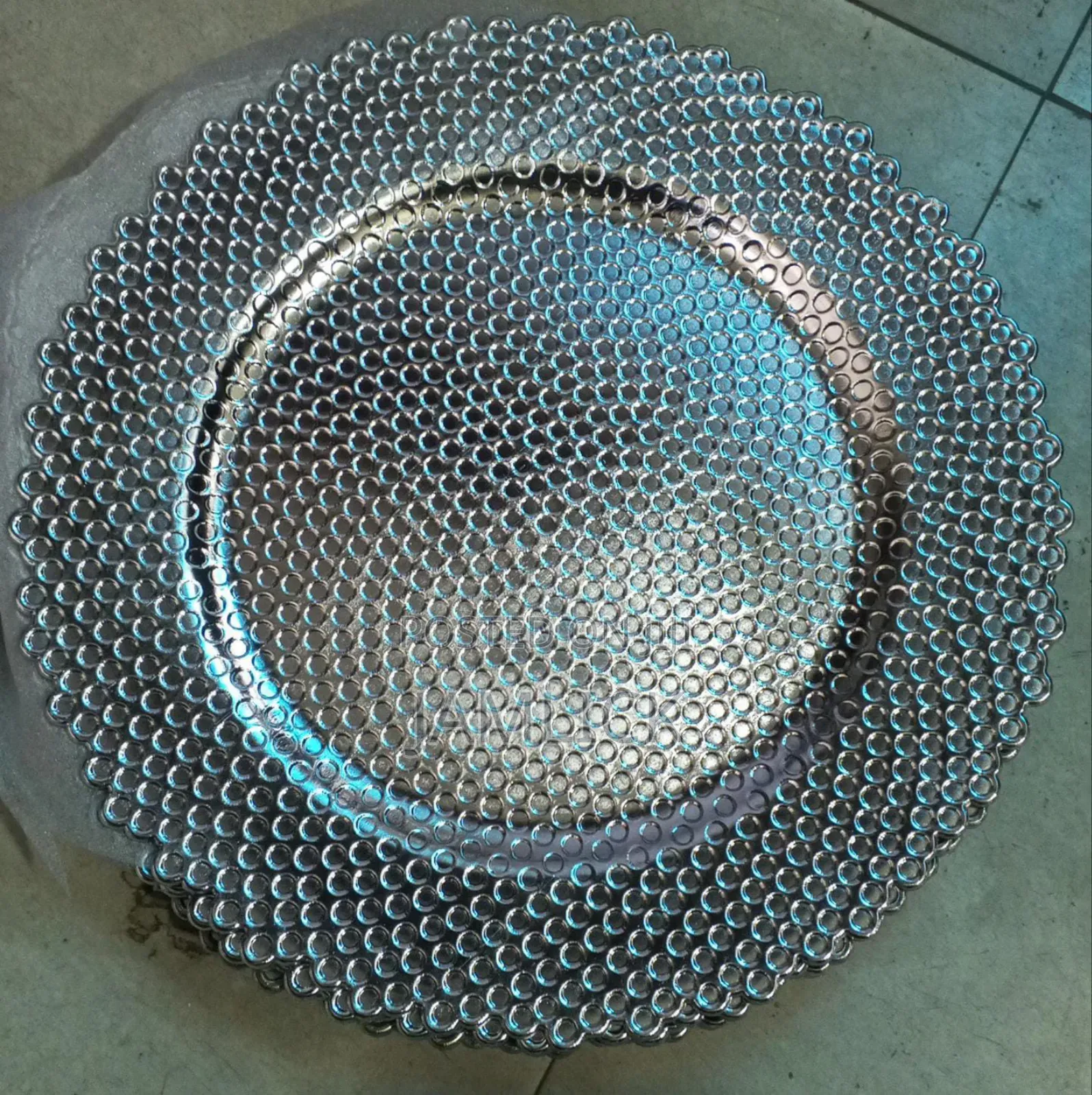 Gold Silver Round Charger Plates -Pm