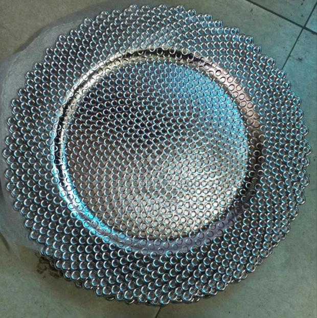 Gold Silver Round Charger Plates -Pm - thumbnail 3