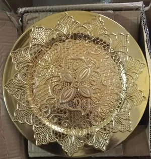 Gold Silver Round Charger Plates -Pm