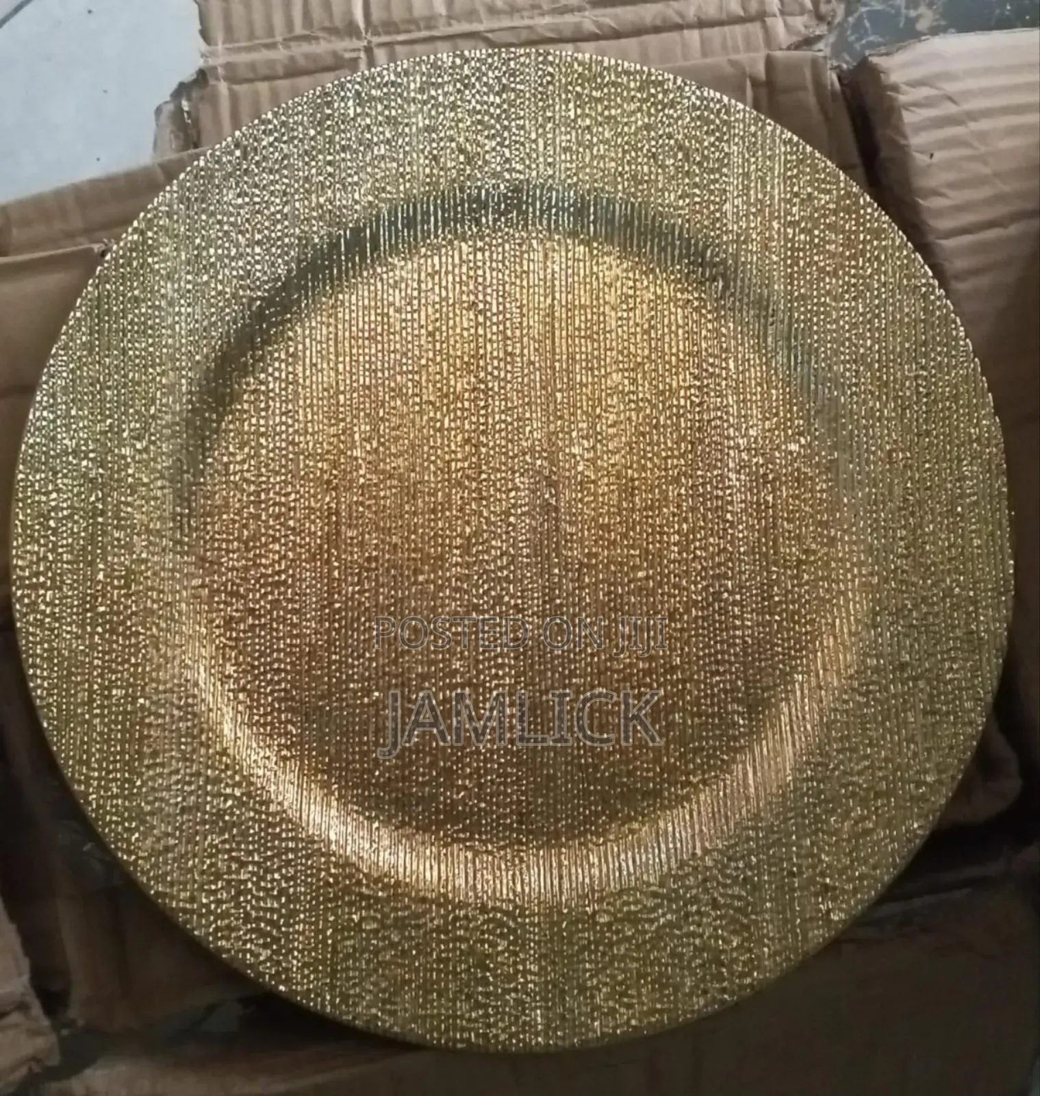 Gold Silver Round Charger Plates -Pm