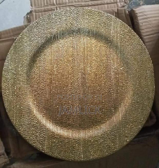 Gold Silver Round Charger Plates -Pm - thumbnail 7