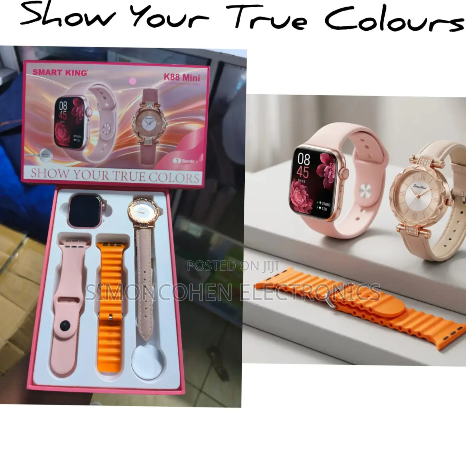 K88 Smart Watch Plus Wrist Watch Set