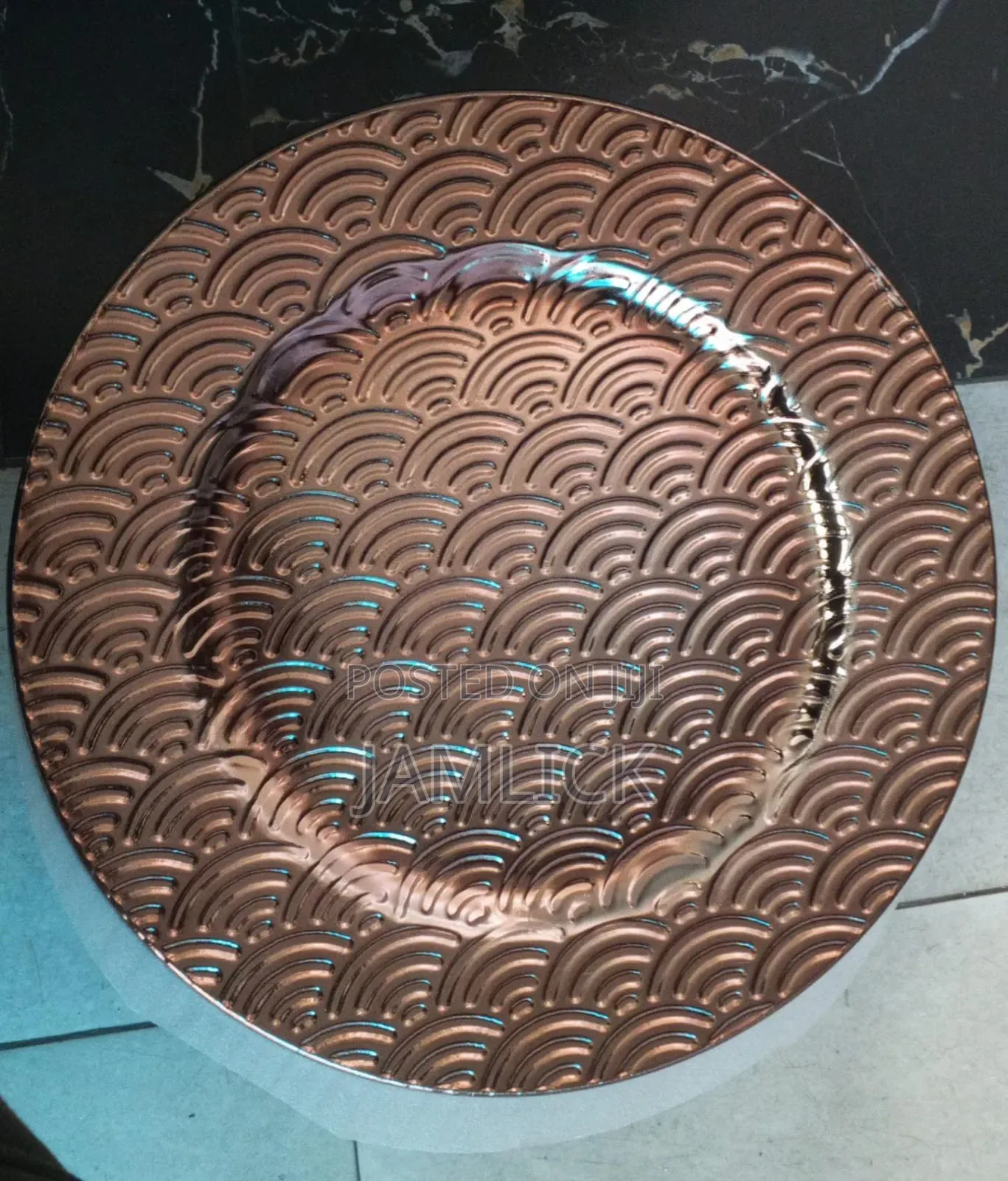 Gold Silver Round Charger Plates -Pm