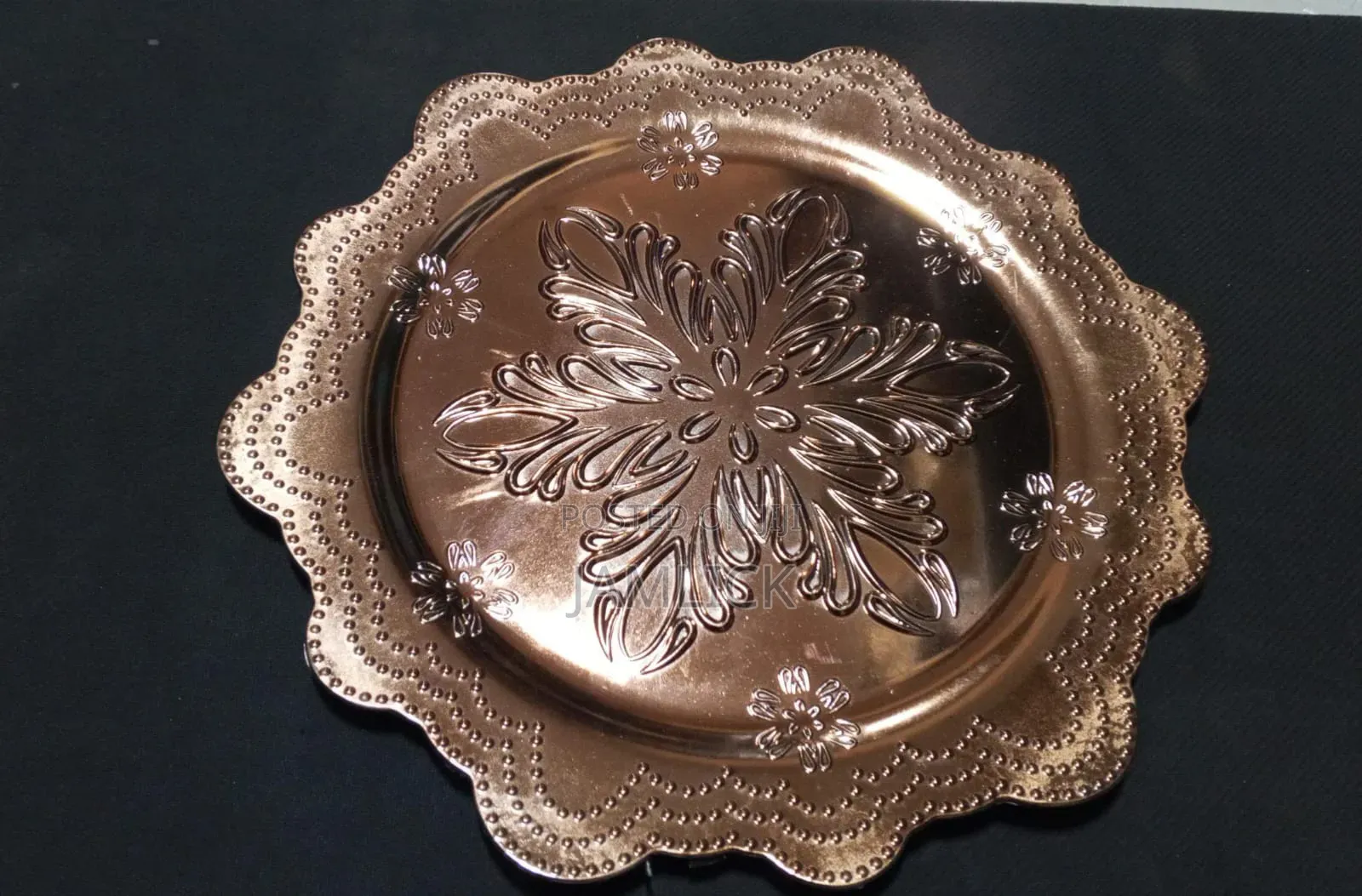 Gold Silver Round Charger Plates -Pm