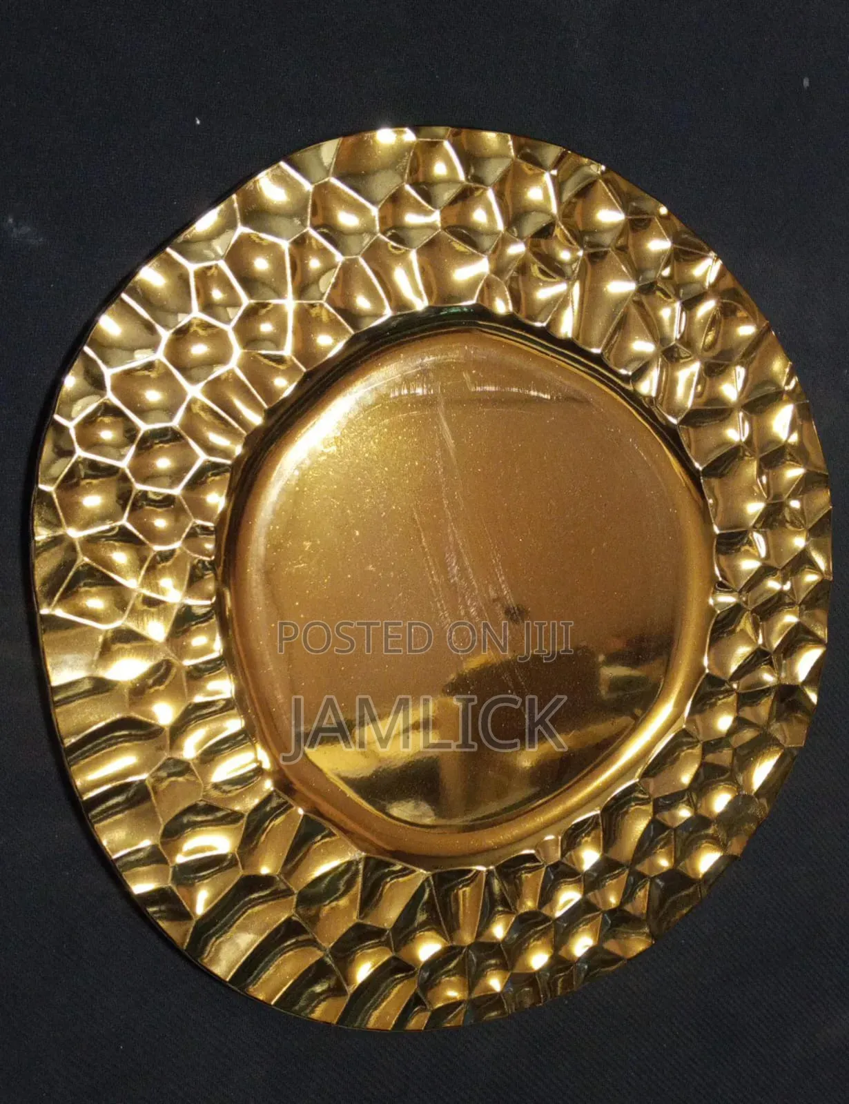 Gold Silver Round Charger Plates -Pm