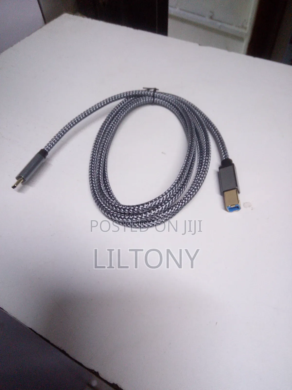 Type C to Printer Braided Cable
