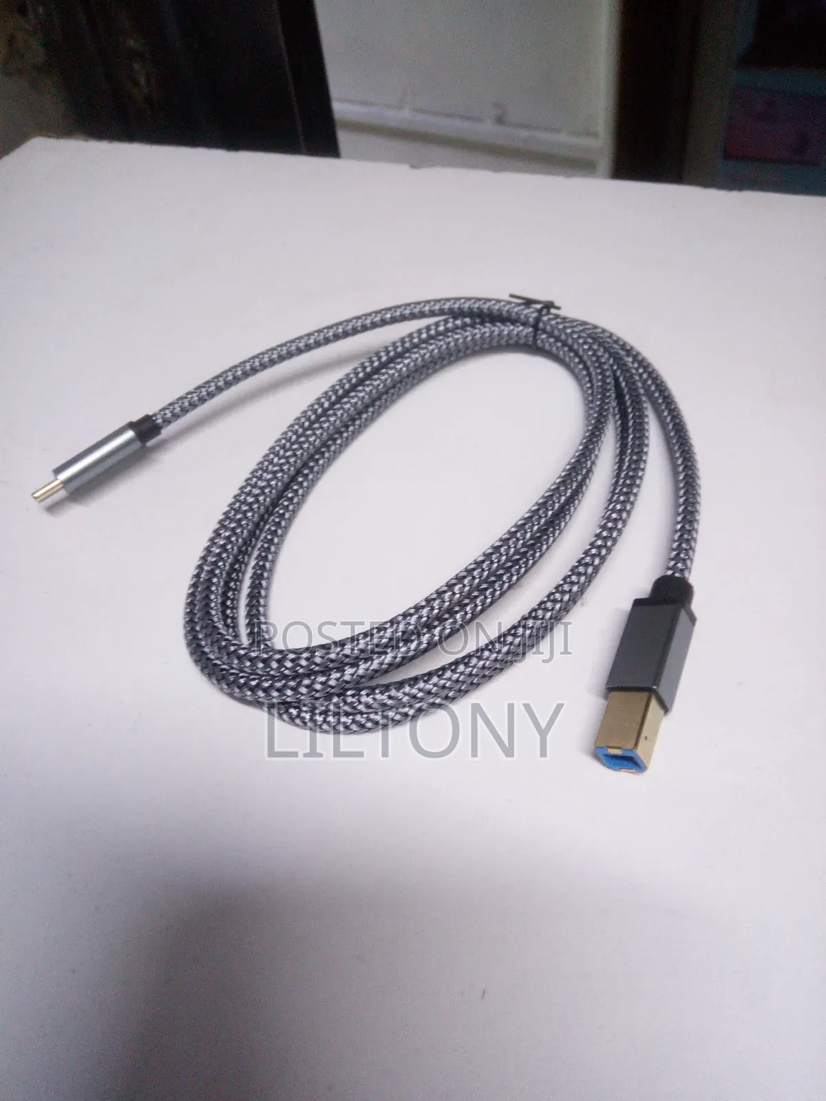 Type C to Printer Braided Cable
