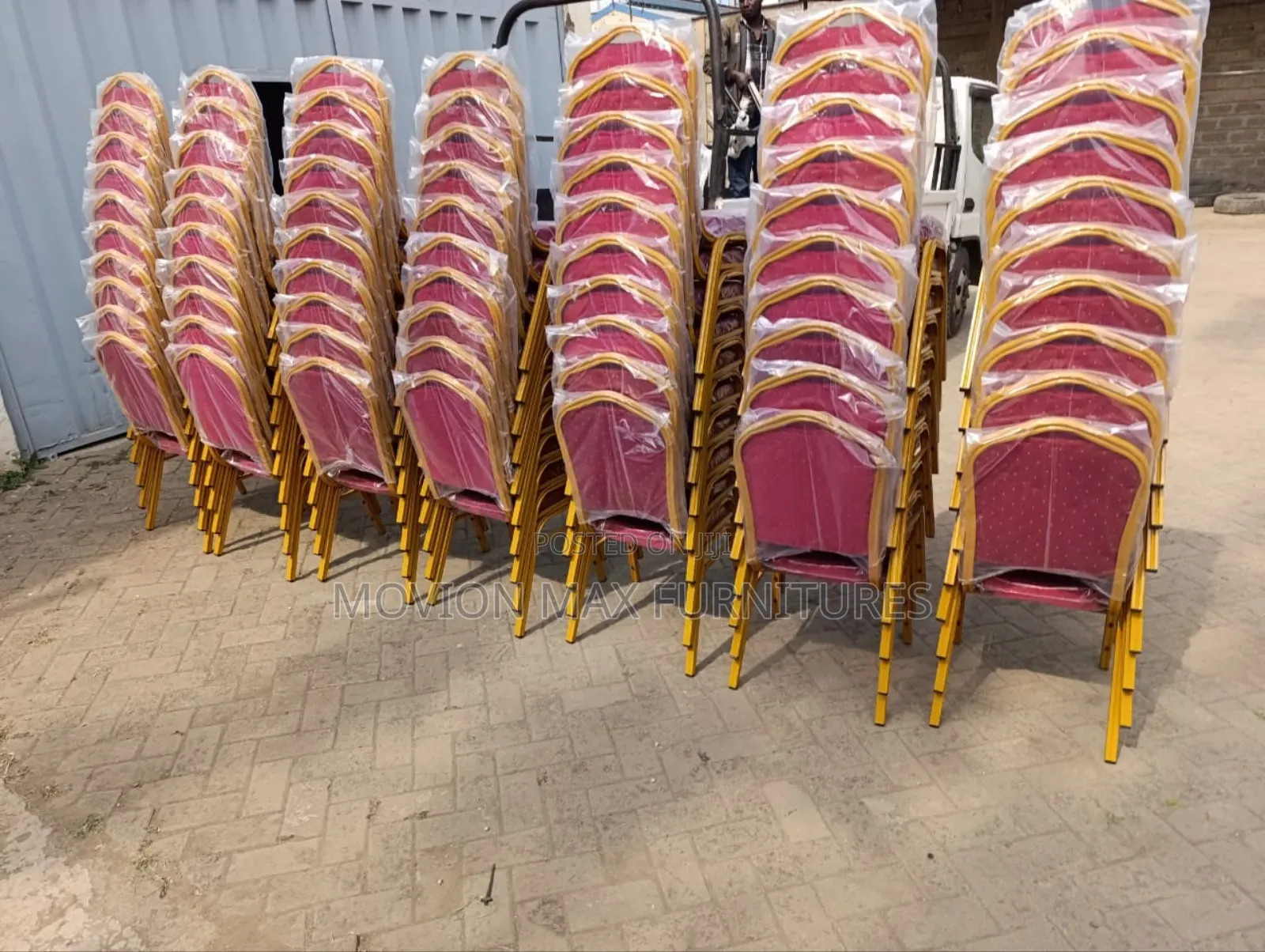 Red Padded Conference Chairs