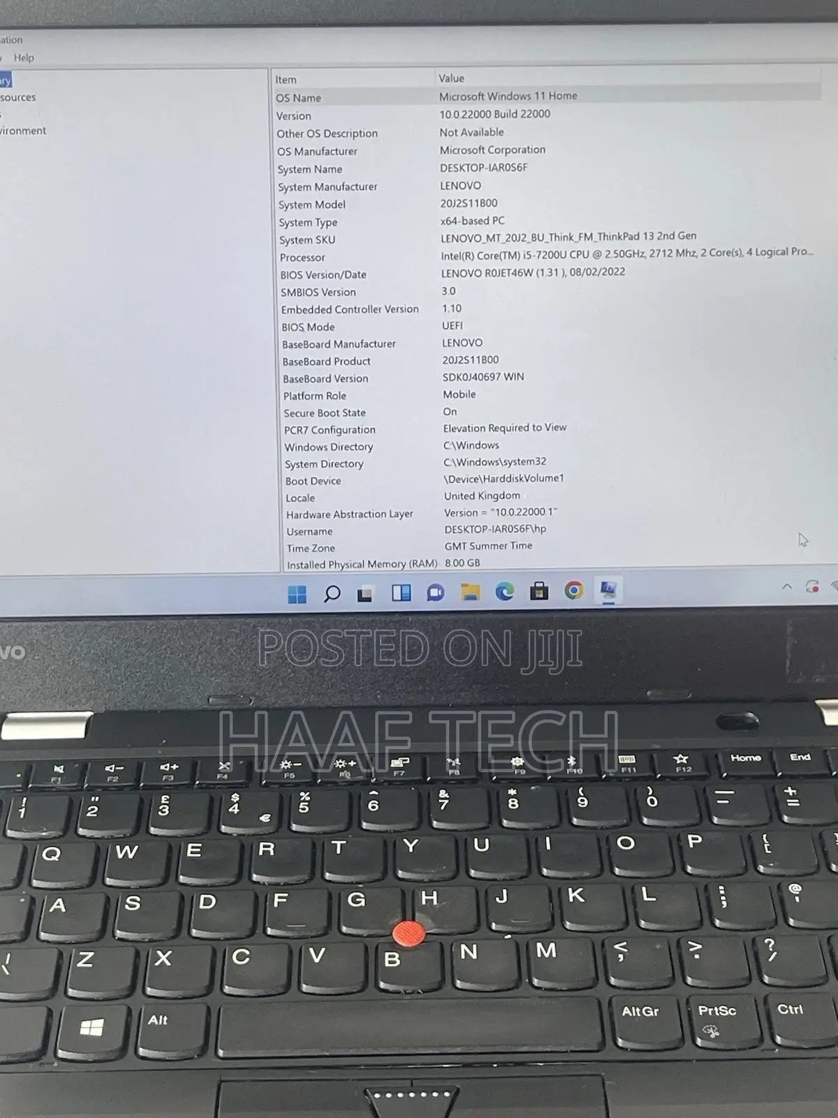 Laptop Lenovo ThinkPad X270 8GB Intel Core I5 SSD 256GB