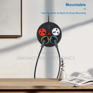 Round Extension Cord With 4 Socket - main view