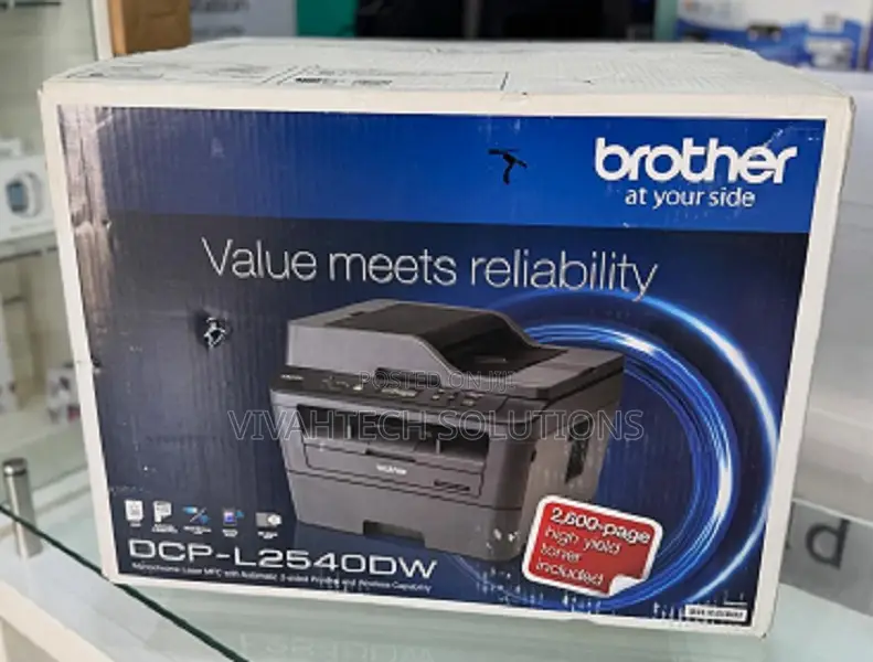 Brother DCP L-2540dw All-in-One Laser Printer - Wi-Fi, Copy Scan