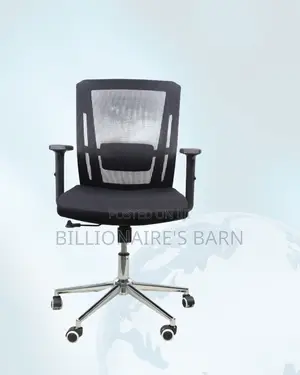 Barn Origin Mid-Back Office Chair • All-Day Comfort, Chrome Base.