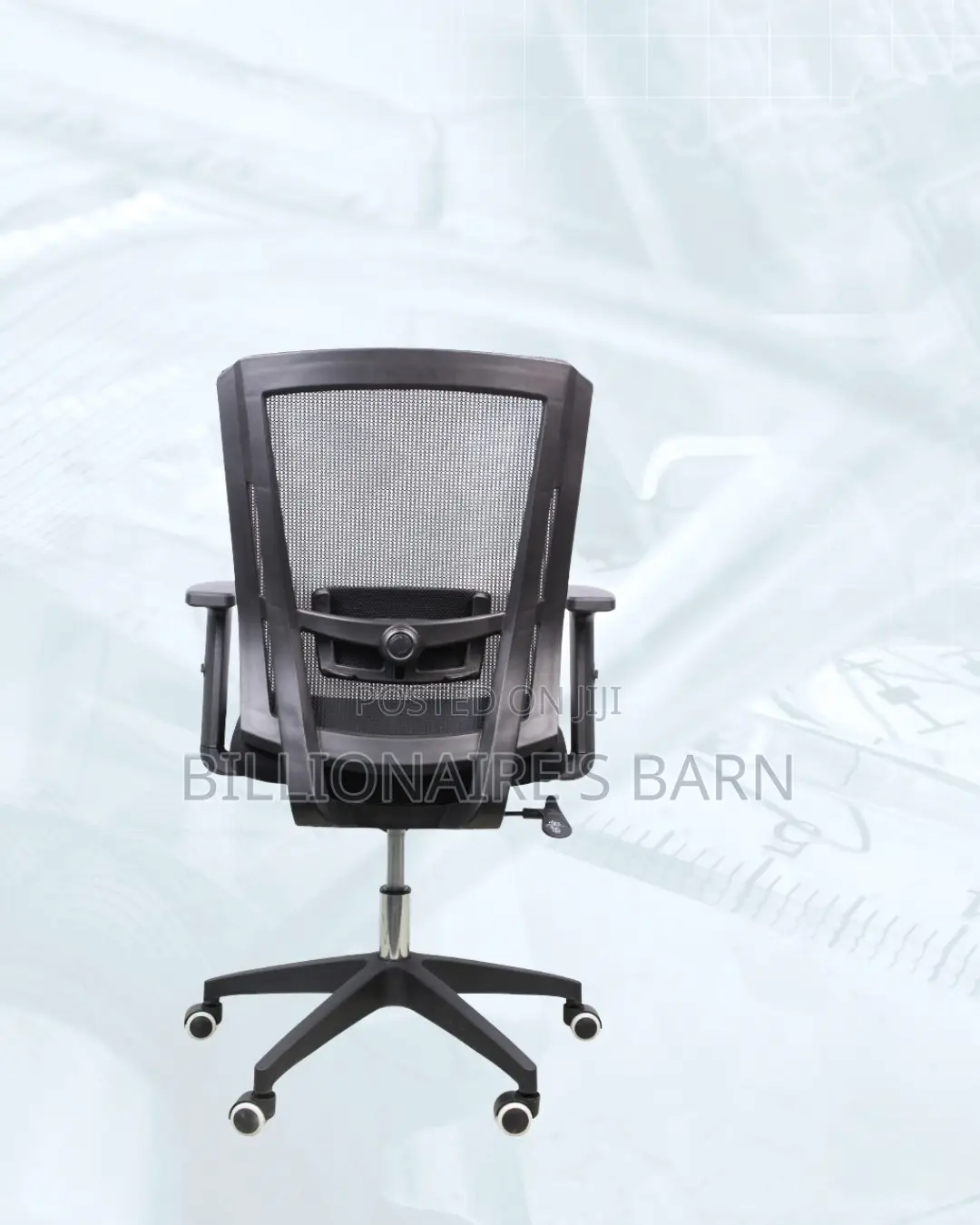 Barn Origin Mid-Back Office Chair — Space-Saving , Durable Nylon Base