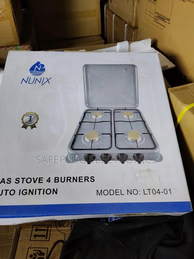 Nunix 4-Burner Table Top Gas Cooker | Heavy Duty |
