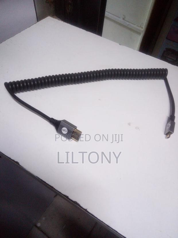  Spiral Micro Hdmi to Hdmi Cable - main view