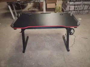 1.4m Red Adjustable Electric Table