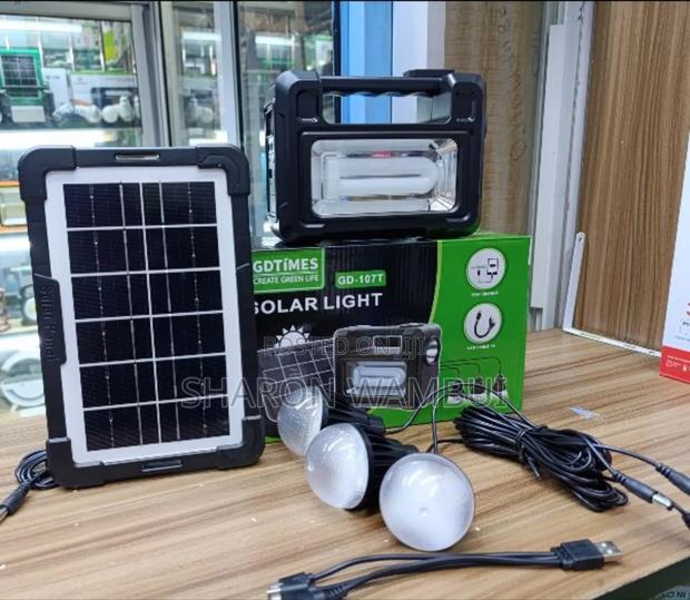 Gd-107 Solar Lighting With 3 Bulbs/Solar Lighting System With 3 Bulbs - main view