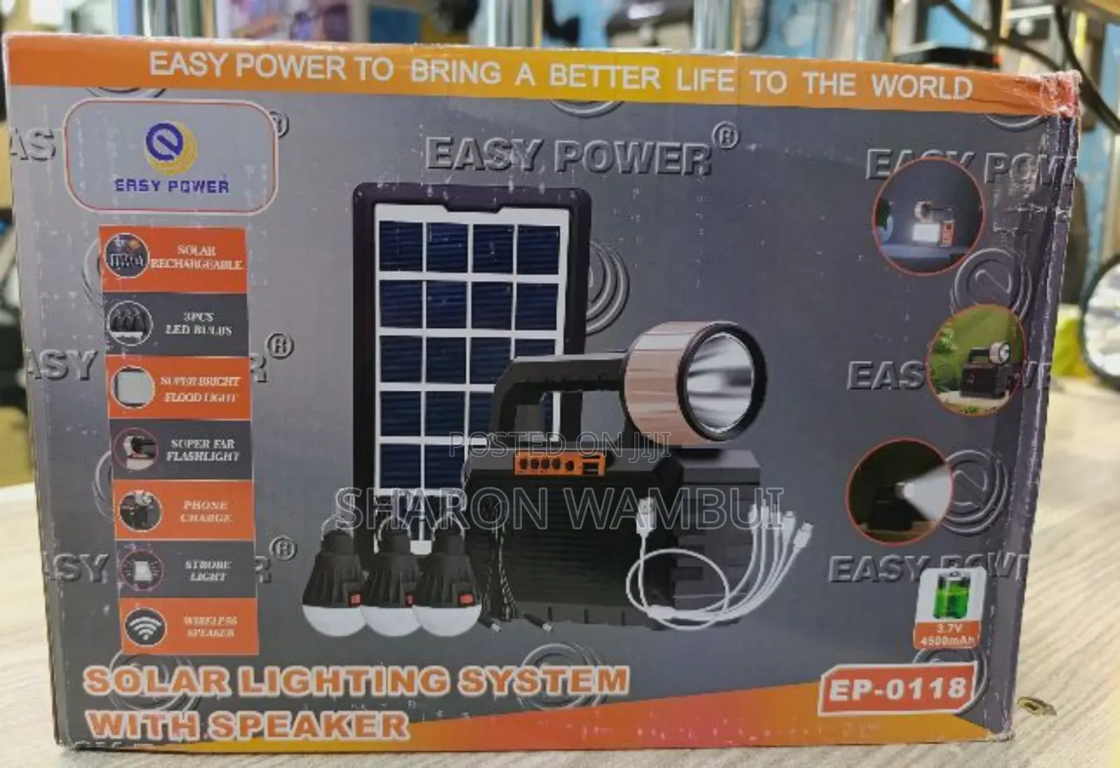 Solar Lighting 3=Bulbs With Speaker,Radio/Solar Lighting 4bulbs