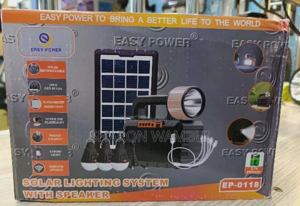 Solar Lighting 3=Bulbs With Speaker,Radio/Solar Lighting 4bulbs - main view