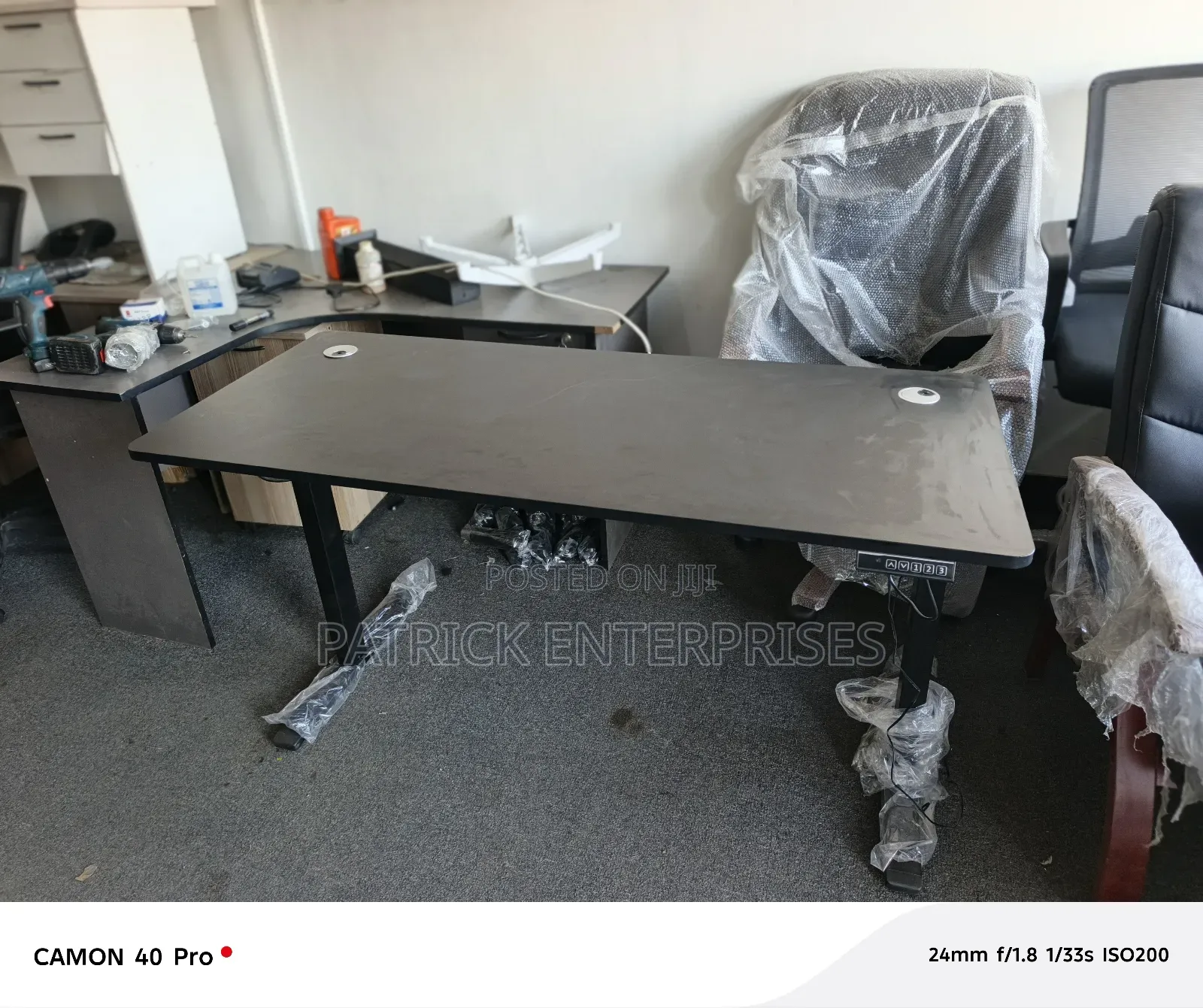 Imported Modern Motorists Electric Adjustable Desk 1.4 MTRS Black