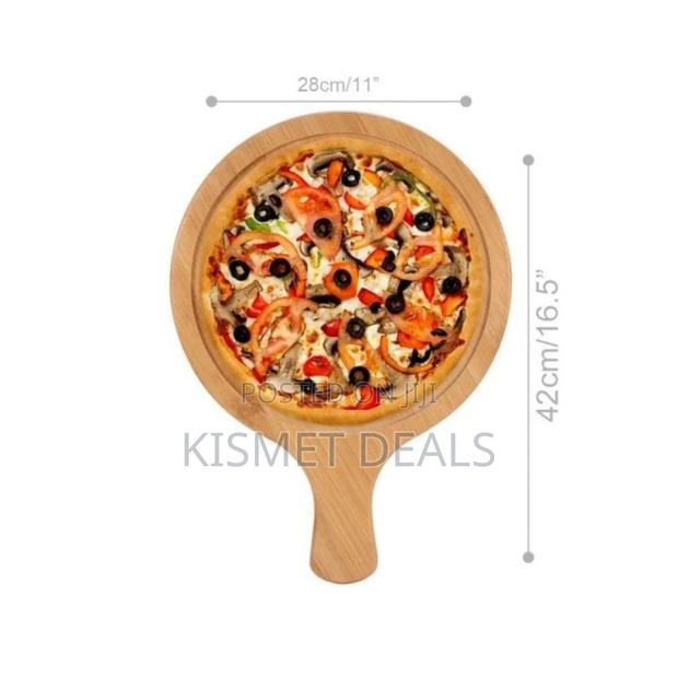 Bamboo Pizza Board Chopping Tray Plate-Pan - thumbnail 6