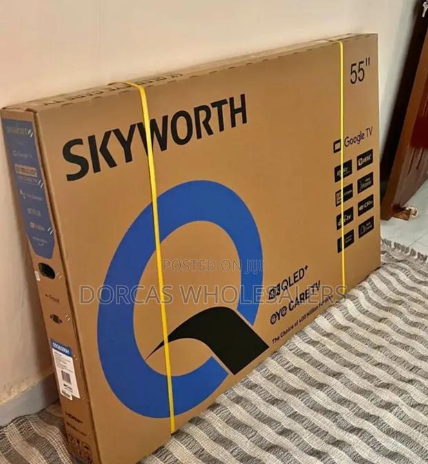 Bluetooth Enabled Goggle Qled 55 Inch Skyworth Television - thumbnail 3