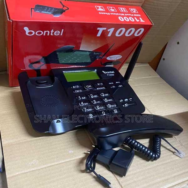 (Dual Sim) - Black Style -Bontel T1000 GSM Fixed Wireless Landline - main view