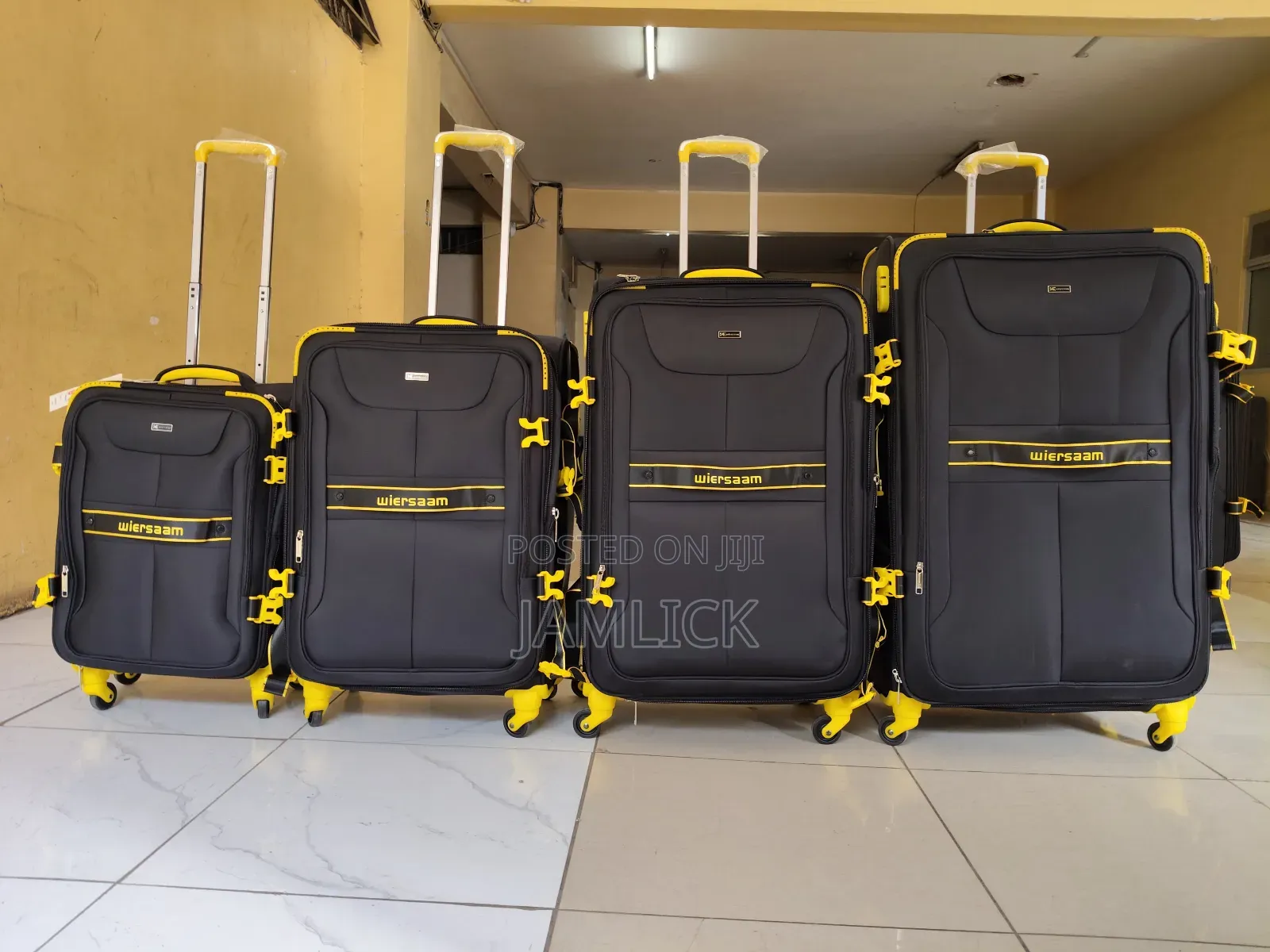 Premium 4-in-1 Fabric Suitcase Set - Sb