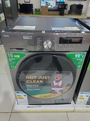*Synix Washing Machine Front Load 10kg Wash and Spin