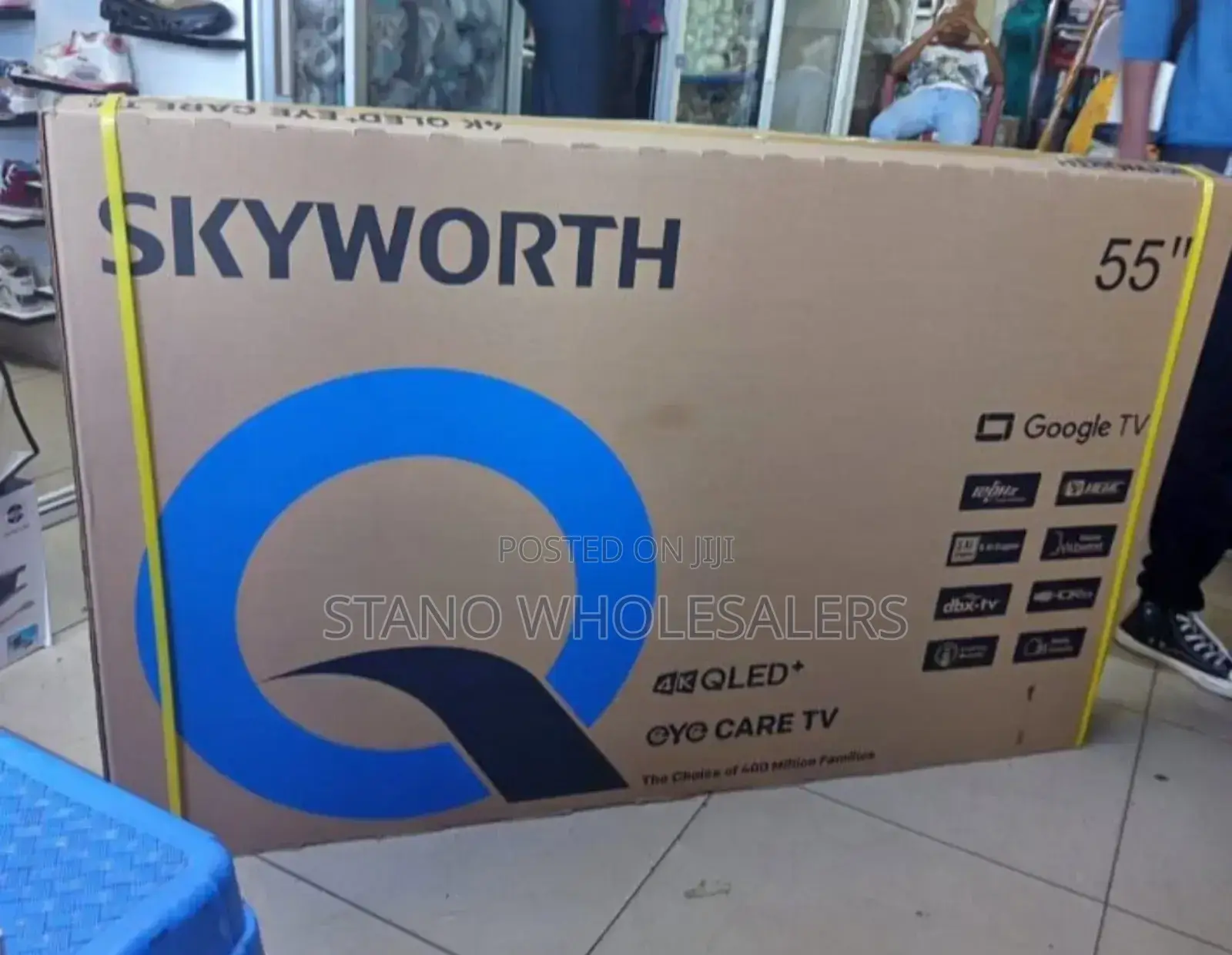 Wifi Enabled Goggle Qled 55 Inch Skyworth Television