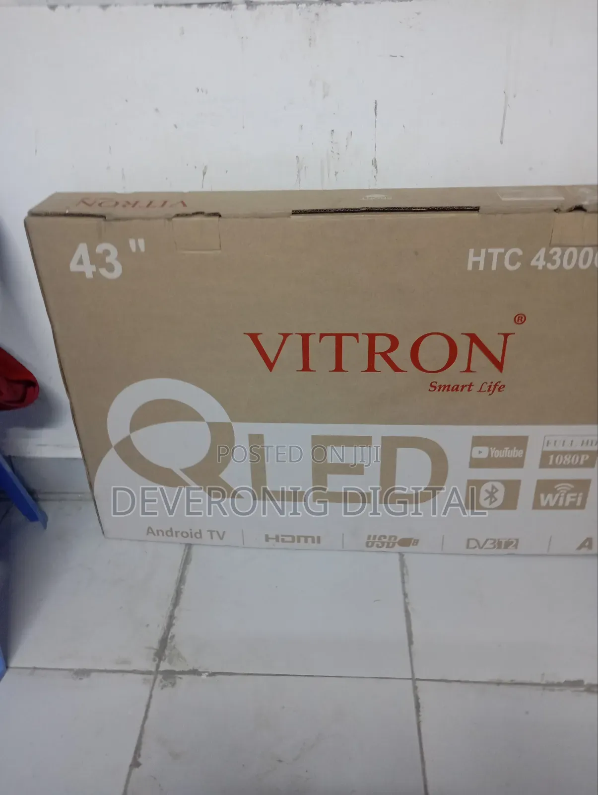 Vitron Qled Smart Android Tv Flameless 43inch