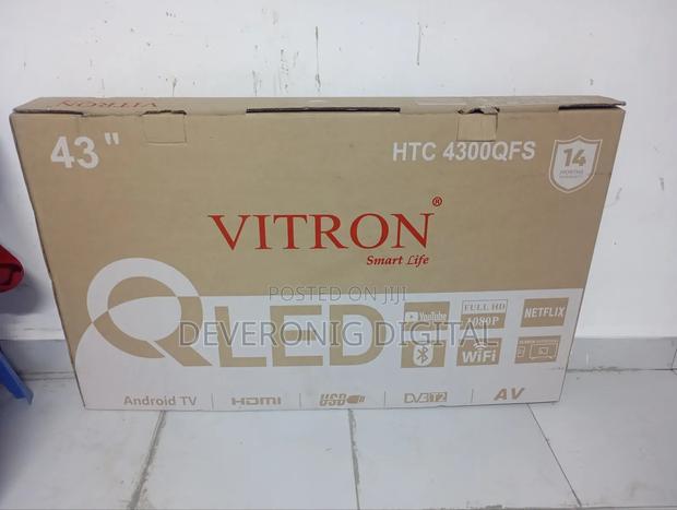 Vitron Qled Smart Android Tv Flameless 43inch - thumbnail 3