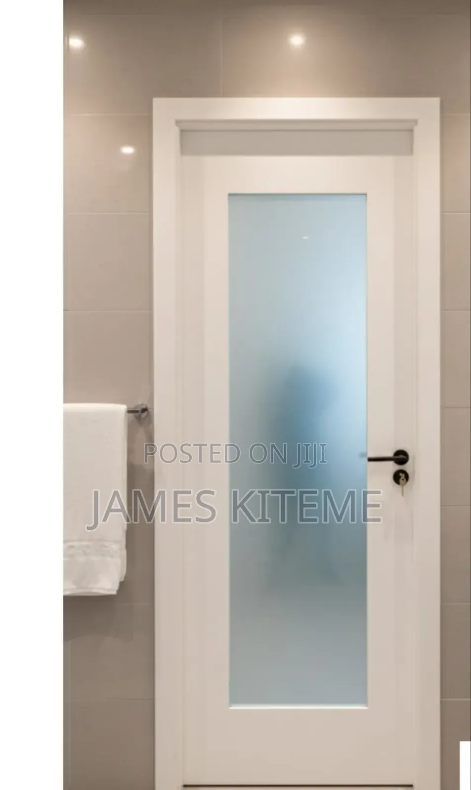 Glass Door WPC Assembly for Kitchen and Bathroom