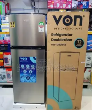 VRT 138l Silver Von 138l Fridge