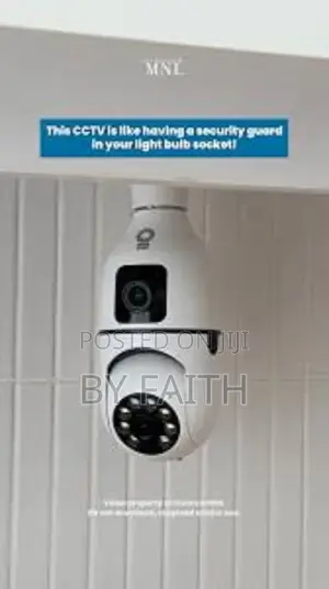 Wireless Wifi Bulb Camera Night Vision PTZ Bulb Camera